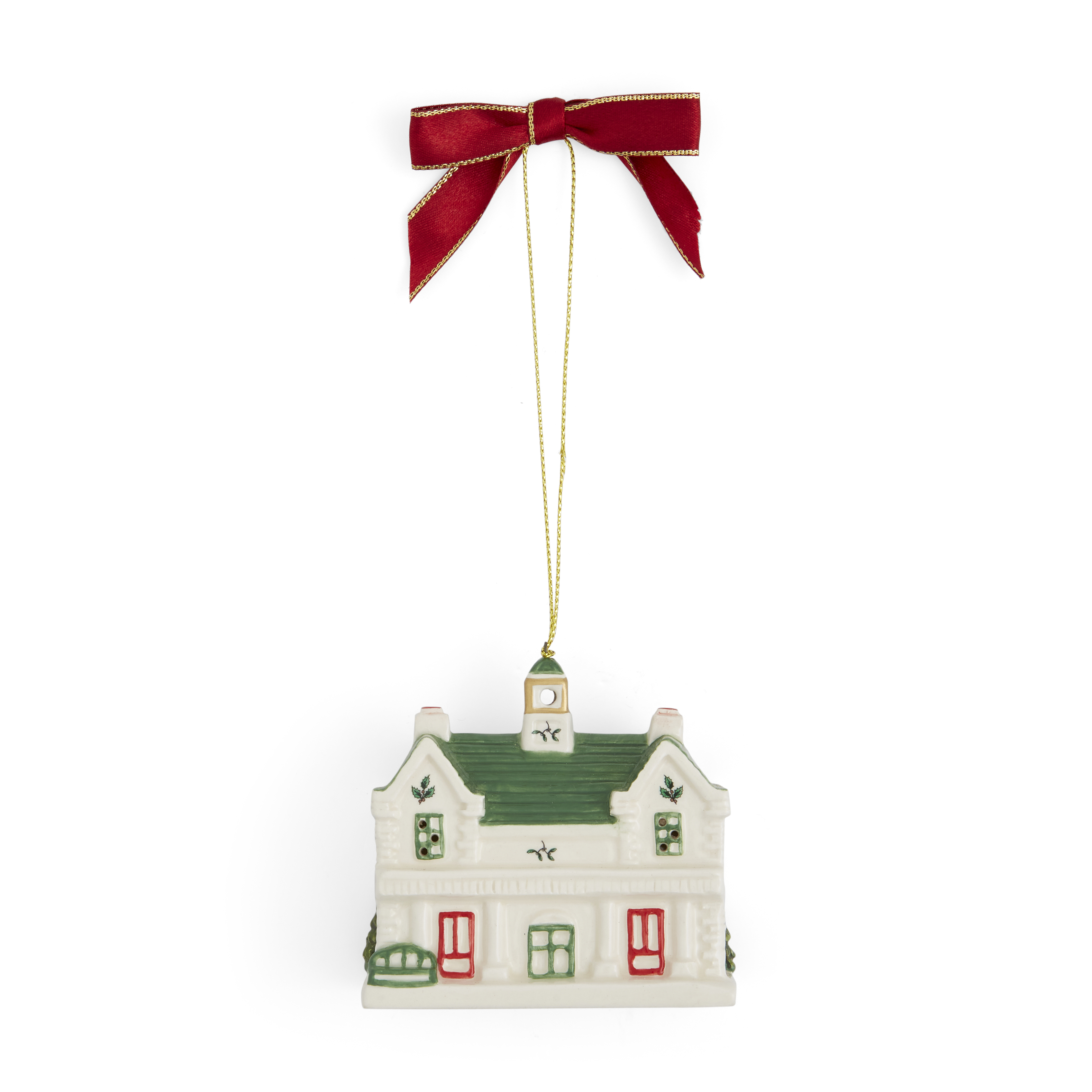 Christmas Village Train Station LED Ornament image number null